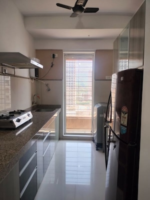 Kitchen in 2 BHK Apartment at Group Seven Rushi Heights, Goregaon East – for Rent