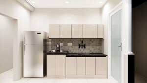 Kitchen in 3 BHK Apartment at Brigade El Dorado, Bagaluru – for Rent