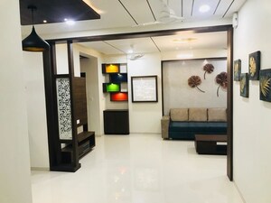 Living Room in 3 BHK Apartment at Sangani Shaligram Lakeview, Near Vaishno Devi Circle On Sg Highway – for Rent