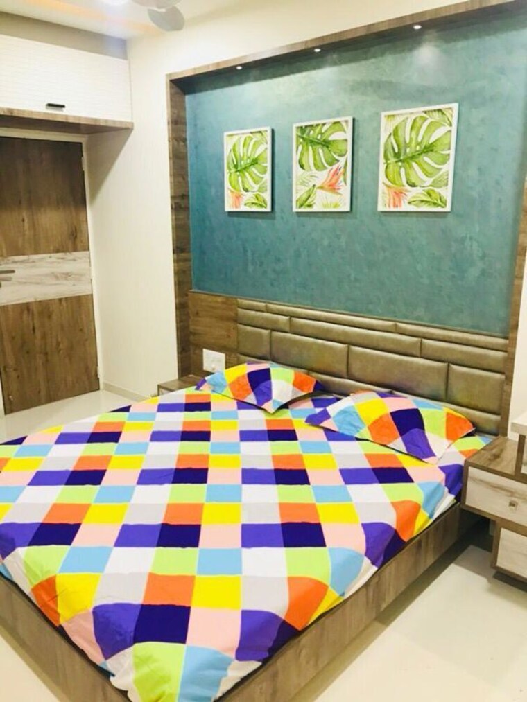 Bedroom, sangani-shaligram-lakeview 3 Bedroom 1090 Sq.Ft. Apartment In Near Vaishno Devi Circle On Sg Highway Ahmedabad 10577829