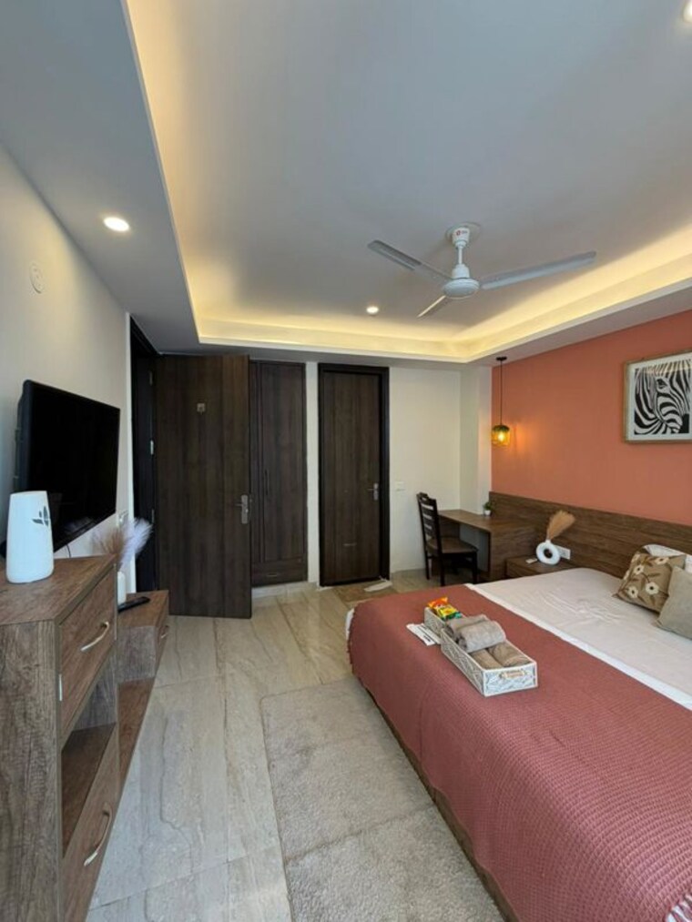 Bedroom, sector 42 1 Bedroom 500 Sq.Ft. Builder Floor In Sector 42 Gurgaon 10577940