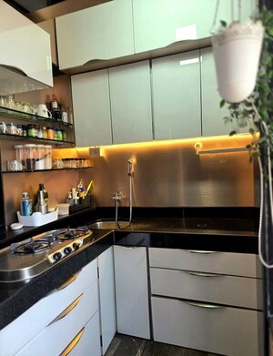 Kitchen in 2 BHK Apartment at La View Tower, Mahalaxmi – for Sale