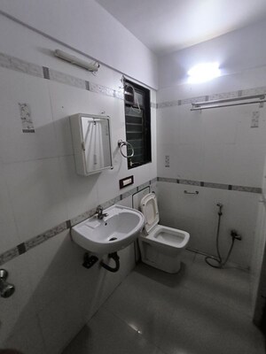 Bathroom in 2 BHK Apartment at Harshail Flamingo Apartments, Malad West – for Rent