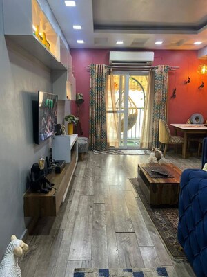 Living Room in 2 BHK Apartment at Ajnara Gen X, Dundahera – for Rent
