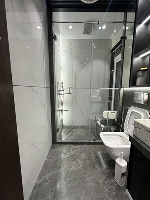 Bathroom in 3 BHK Apartment at Marathon Monte South, Byculla West – for Sale