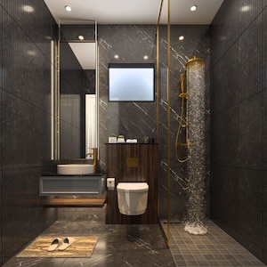 Bathroom in 3 BHK Apartment at Ambala Highway – for Sale