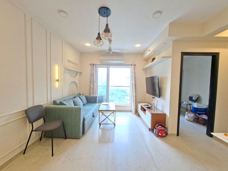 Living Room, dosti-west-county 1.5 Bedroom 545 Sq.Ft. Apartment In Balkum Pada Thane 10578095