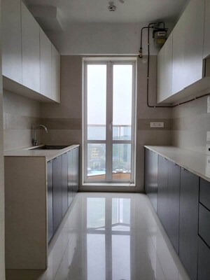 Kitchen in 2 BHK Apartment at Soham Crystal Spires, Thane West – for Rent