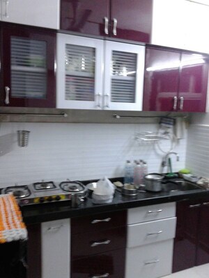 Kitchen in 2 BHK Apartment at KM Horizon Flora, Ghodbunder Road – for Rent