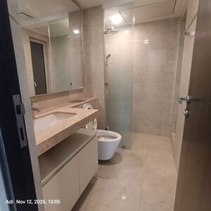 Bathroom in 2.5 BHK Apartment at Hiranandani Atlantis, Powai – for Rent