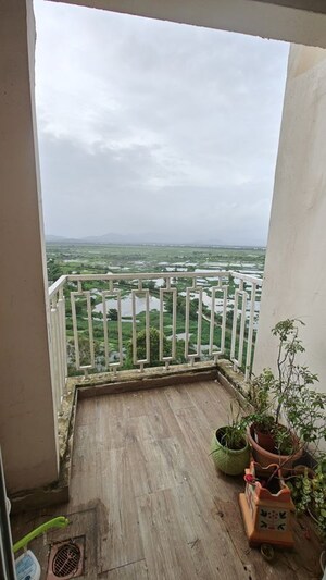 Balcony in 2 BHK Apartment at Cosmos Regency Kavesar, Kavesar – for Rent