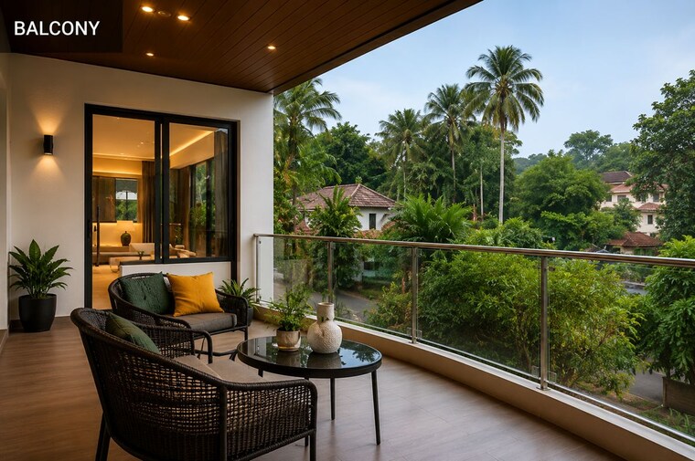 Balcony, kakkanad 4 Bedroom 2500 Sq.Ft. Villa In Kakkanad Kochi 10578231