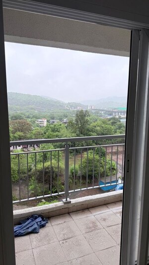 Balcony in 1 BHK Apartment at Metropolis Bayside, Kasarvadavali – for Rent