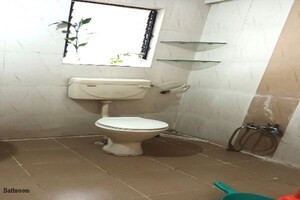 Bathroom in 1 BHK Apartment at Akash Sagar Classics, Wadgaon Sheri – for Rent