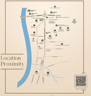 3 BHK Apartment – Map Location View at Dunlop - for Sale