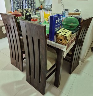 Dining area in 2 BHK Apartment at Santipur – for Rent