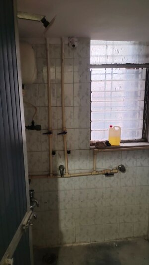Bathroom in 1 BHK Apartment at Yashwant Residency, Bhandup East – for Rent