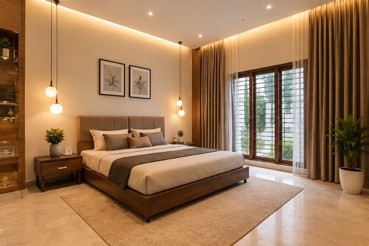 Bedroom, thrippunithura 3 Bedroom 1500 Sq.Ft. Villa In Thrippunithura Kochi 10578311