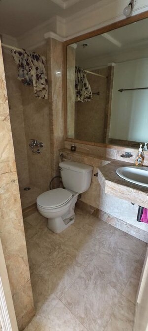 Bathroom in 2 BHK Apartment at Hiranandani Gardens Valencia, Powai – for Rent