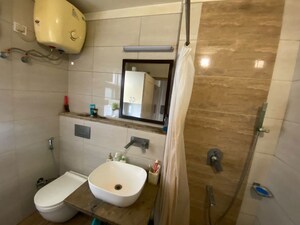 Bathroom in 3.5 BHK Apartment at BPTP The Resort, Sector 75 – for Rent
