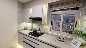 Kitchen in 3 BHK Apartment at Dosti 604, Wagle Industrial Estate – for Sale