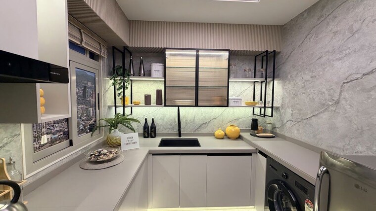 Kitchen, dosti-604 3 Bedroom 970 Sq.Ft. Apartment In Wagle Industrial Estate Thane 10578497