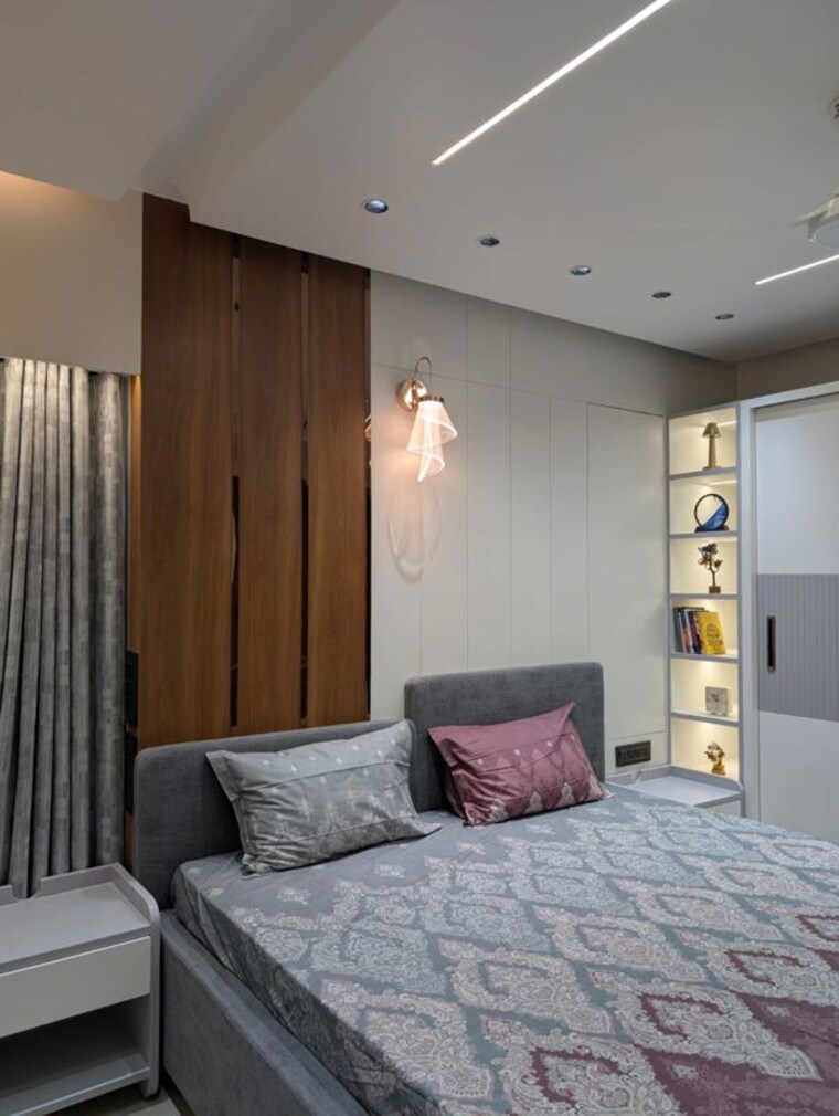 Bedroom, shantigram 3 Bedroom 1285 Sq.Ft. Apartment In Shantigram Ahmedabad 10578529