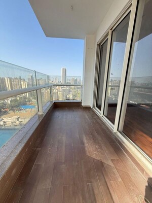 Balcony in 3 BHK Apartment at Omkar Alta Monte, Malad East – for Rent