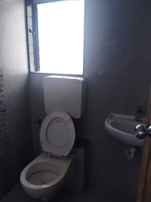 Bathroom in 2 BHK Apartment at Godrej Emerald, Ghodbunder Road – for Rent