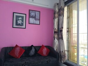 Living Room in 1 BHK Apartment at Krishna Heights Ghansoli, Ghansoli – for Rent
