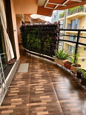 Balcony in 3 BHK Apartment at Khar West – for Rent