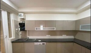 Kitchen in 3 BHK Apartment at Maya Green Lotus Utsav, International Airport Road – for Rent
