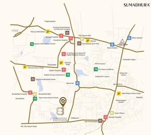 2 BHK Apartment – Map Location View at Sumadhura Edition, Siddapura - for Sale