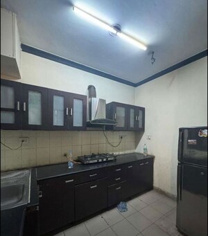 Kitchen in 2 BHK Apartment at Jaipurias Sunrise Greens Zirakpur, Vip Road – for Rent