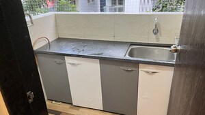 Kitchen in 1 BHK Apartment at Mohan Nagar Co Op Society – for Rent