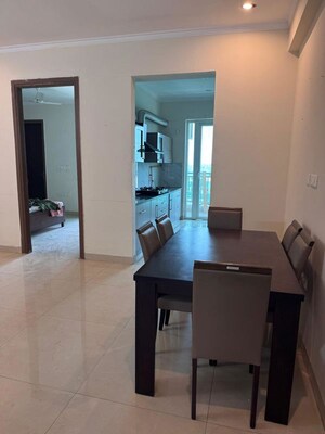 Dining area in 4 BHK Apartment at Affinity Greens, International Airport Road – for Rent
