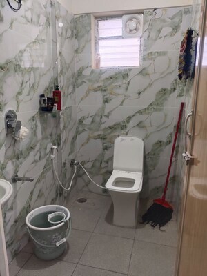 Bathroom in 1 BHK Apartment at Adithya Nilaya, Kadubeesanahalli – for Rent
