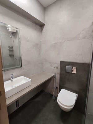 Bathroom in 3 BHK Apartment at Eskay Itus Apartment, Andheri West – for Rent
