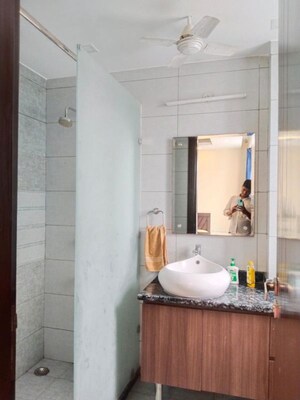 Bathroom in 4 BHK Apartment at East Of Kailash – for Rent