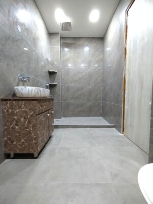 Bathroom in 4 BHK Apartment at Vivek Vihar – for Rent