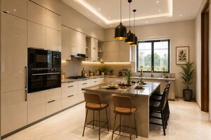 Kitchen in 4 BHK Villa at Thengod – for Sale