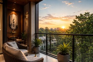 Balcony in 4 BHK Villa at Thengod – for Sale