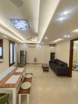Living Room in 2 BHK Builder Floor at Green Park – for Rent