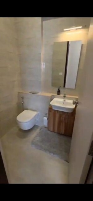 Bathroom in 3 BHK Apartment at Adani Ten BKC, Bandra East – for Rent
