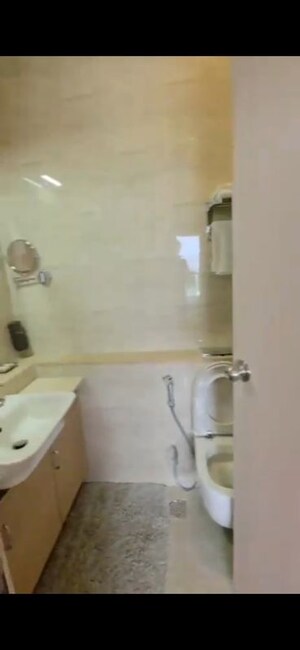 Bathroom in 3 BHK Apartment at Adani Ten BKC, Bandra East – for Rent