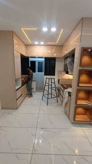 Kitchen in 3 BHK Apartment at Trendsquares Ambience, Thanisandra Main Road – for Rent