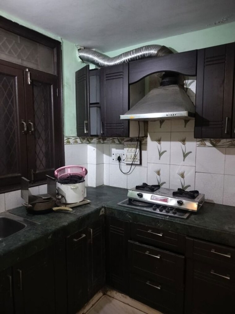 Kitchen, neb sarai 1 Bedroom 450 Sq.Ft. Builder Floor In Neb Sarai Delhi 10579007