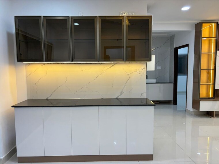 Kitchen, asbl-spire 3 Bedroom 1905 Sq.Ft. Apartment In Kokapet Hyderabad 10579038