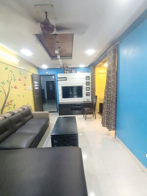 Living Room in 2 BHK Apartment at Devashree Park, Kolshet Road – for Rent