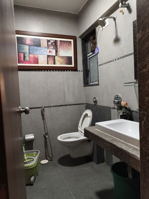 Bathroom in 2 BHK Apartment at Ashish CHS Andheri, Andheri West – for Rent